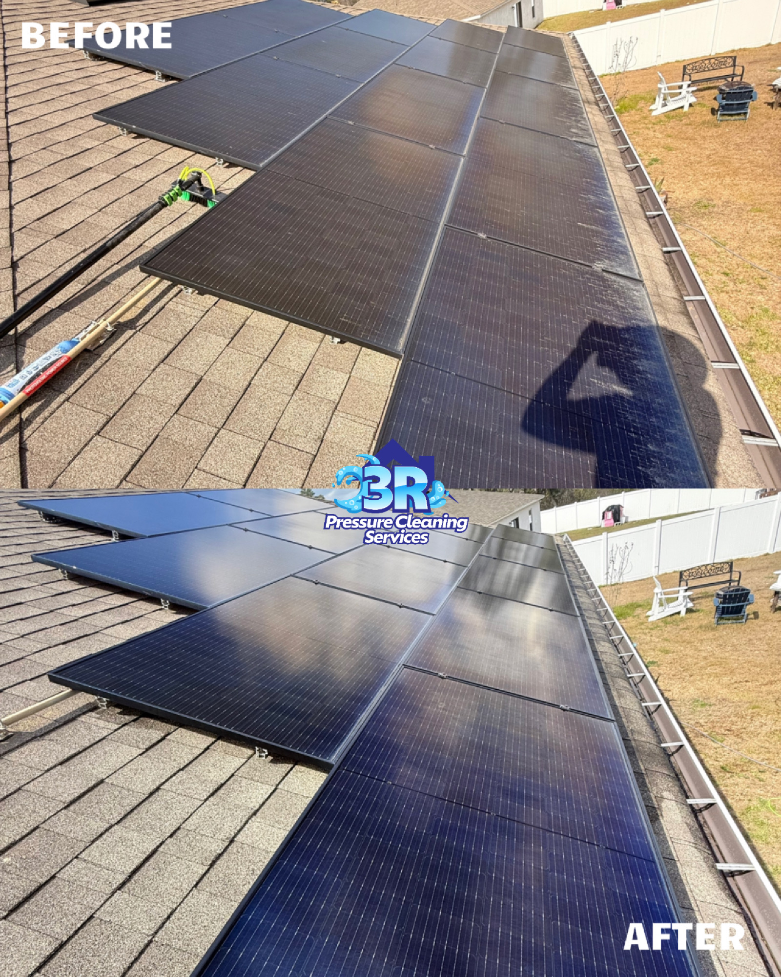 Solar panel cleaning